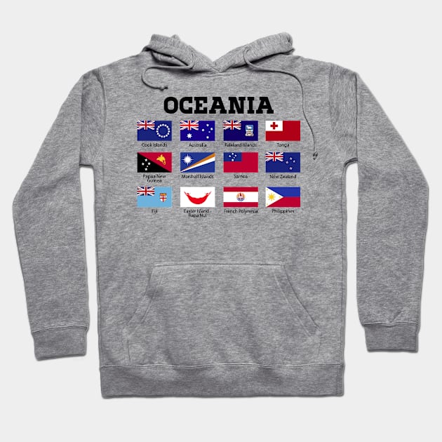 Flags of Oceania Hoodie by BramCrye